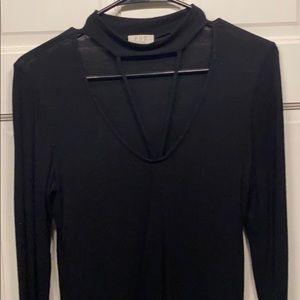 Black long sleeve choker